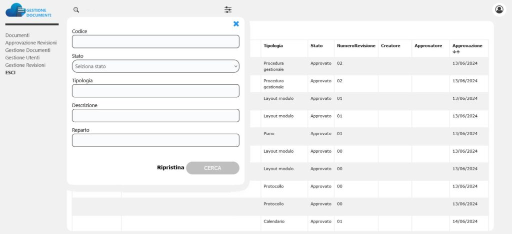 Ricerca documenti G-DOC